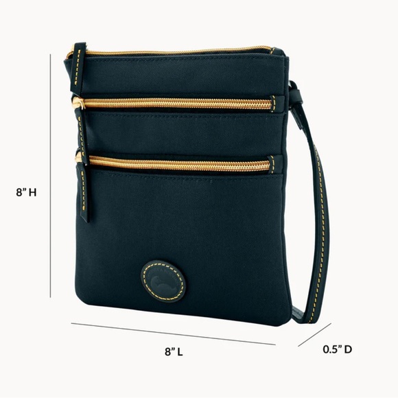 New Dooney & Bourke Nylon North South Triple Zip Crossbody Bag SOLD OUT ONLINE - Picture 9 of 9